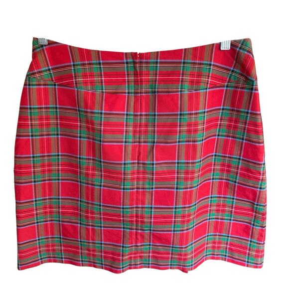 Vtg Lilly Pulitzer Red Plaid Skirt Skort Belt White Label Sz 6 Short Schoolgirl - Picture 4 of 9